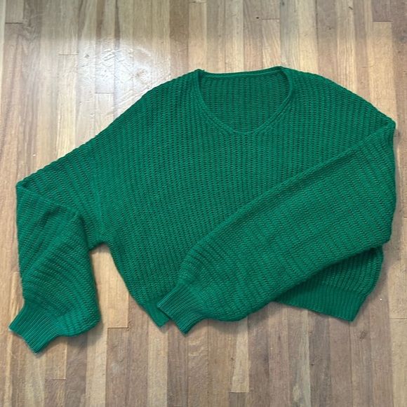 SHEIN Sweaters - Shein | Women’s crop, long sleeve, green sweater